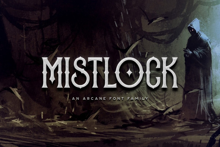 Przykładowa czcionka Mistlock #1
